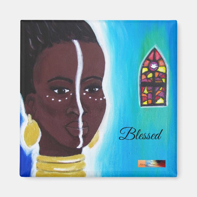 Blessed Queen Magnet by Alicia McDaniel Fine Art (Vorne)