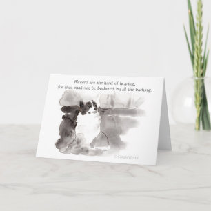 "Blessed sind der Anhörung" CorgiBeatitude das Karte