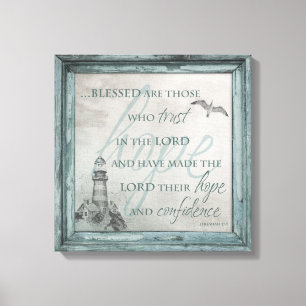 Blessed sind die, die auf den Lord Canvas Leinwanddruck