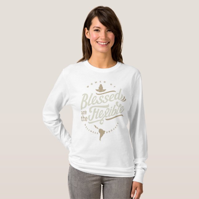 Blessed sind die flexible lange Hülse T-Shirt (Vorne ganz)