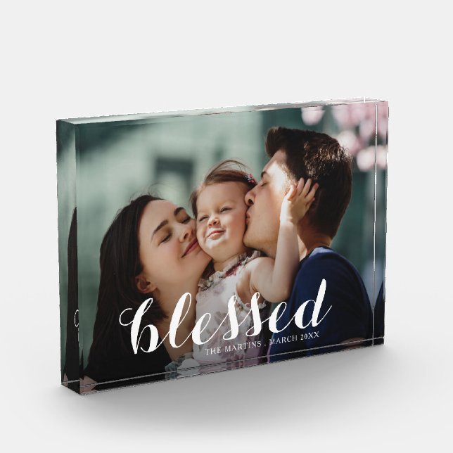 BLESSED-Skript Fotoblock (Links)