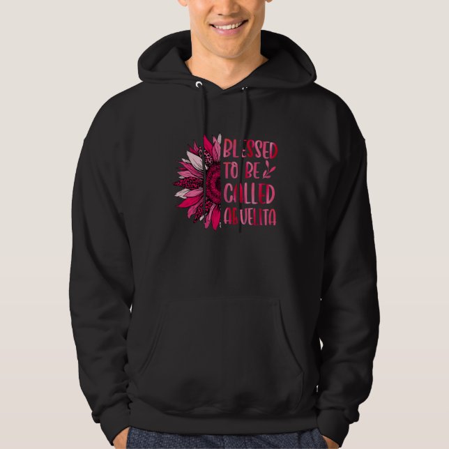 Blessed To Be Called Abuelita Cute Floral Women Mo Hoodie (Vorderseite)