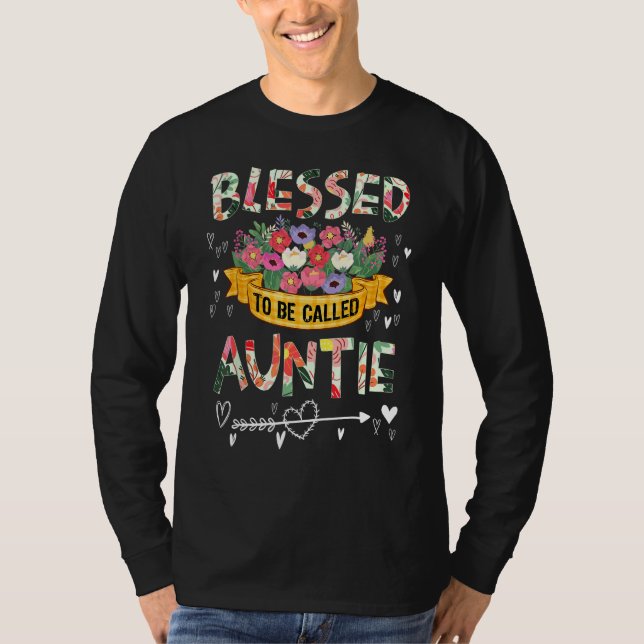 Blessed To Be Called Auntie Looks Like Cute Grandm T-Shirt (Vorderseite)