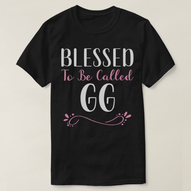 Blessed To Be Called GG Cute Cool  T-Shirt (Design vorne)