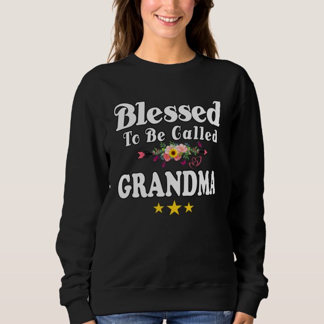 Blessed To Be Called Grandma Cute Mother s Day Sun Sweatshirt (Vorderseite)