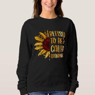 Blessed To Be Called Grandmama Cute Sunflower Moth Sweatshirt