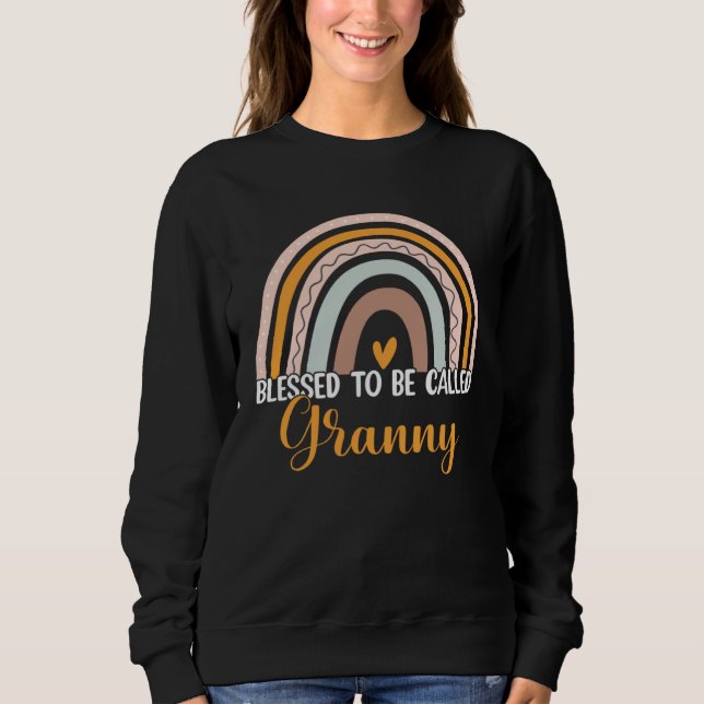 Blessed To Be Called Granny Boho Rainbow Mother s  Sweatshirt (Vorderseite)