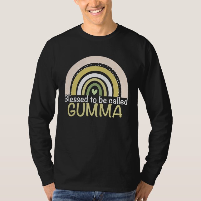 Blessed To Be Called Gumma Boho Rainbow Mother s D T-Shirt (Vorderseite)