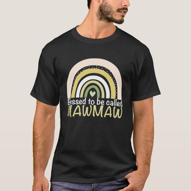 Blessed To Be Called Mawmaw Boho Rainbow Mother s  T-Shirt (Vorderseite)