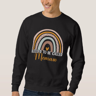 Blessed To Be Called Memaw Boho Rainbow Mother s D Sweatshirt