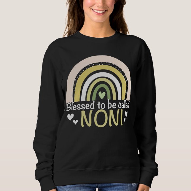 Blessed To Be Called Noni Boho Rainbow Mother s Da Sweatshirt (Vorderseite)