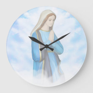 Blessed Virgin Mary Wall Clock Große Wanduhr