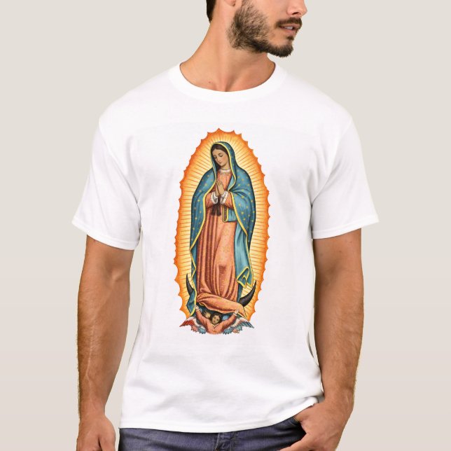 Blessed Virgin of Guadalupe Men's Tee Shirt (Vorderseite)