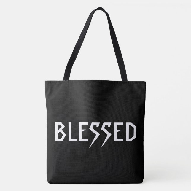 "BLESSED" w/QUOTE: "Leben für den Grit & Ruhm." (Vorderseite)
