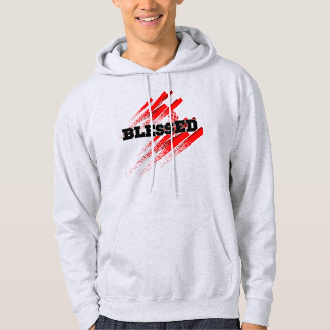 BLESSEED Bold Word Inspiration Hoodie (Vorderseite)
