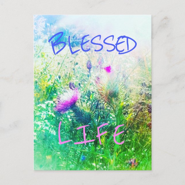 BLESSEED LIFE VERDE POSTCARD POSTKARTE (Vorderseite)