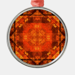 Blessing Abstract Silbernes Ornament