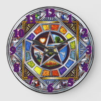 Blessing of Elements Wall Clock