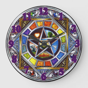 Blessing of Elements Wall Clock Große Wanduhr