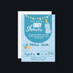 Blessings & Bottles: Baby Shower Invitation  Einladung<br><div class="desc">Celebrate the sweet blessing on the way with a baby shower invitation that overflows with love, faith, and tiny bottles! Featuring the comforting words of Genesis 49:25 — "Because of your father’s God, who helps you, because of the Almighty, who blesses you with blessings of the skies above, blessings of...</div>