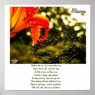 Blessings Poem Poster