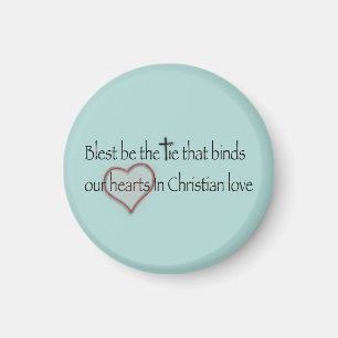 "Blest Be the Krawatte" Christlich Hymne Türkis Magnet