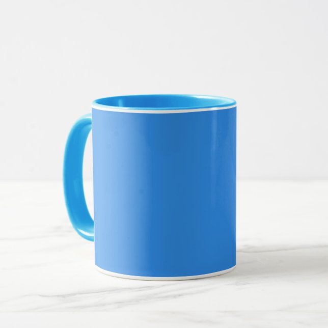 Bleu de France (Vollfarbe) Tasse (Vorderseite Links)