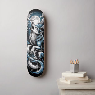 Bleu Wolf Skateboard-Design Skateboard