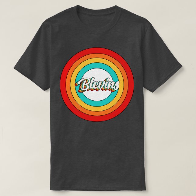 Blevins Name Shirt Vintag Blevins Circle (Design vorne)