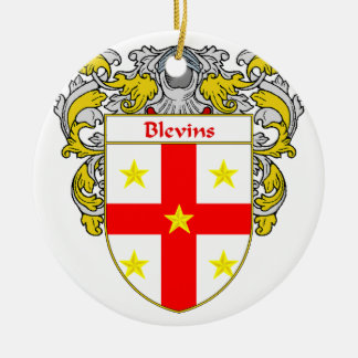 Blevins Wappen/Familienwappen Keramikornament