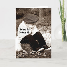 BLEW IT - SORRY CARD DANKESKARTE