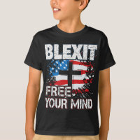 Blexit befreit die amerikanische Flagge und kreuze