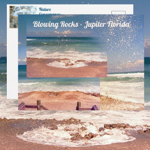 Blflüge Rocks Jupiter FL Fotografie Postkarte