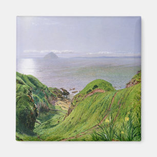 Blick auf Ailsa Craig und die Insel Arran, 1860 Magnet