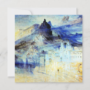 Blick auf Amalfi, feine Kunstmalerei Karte