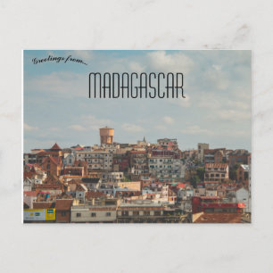 Blick auf Antananarivo Madagaskar Postkarte