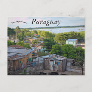 Blick auf Asunción Paraguay Postkarte