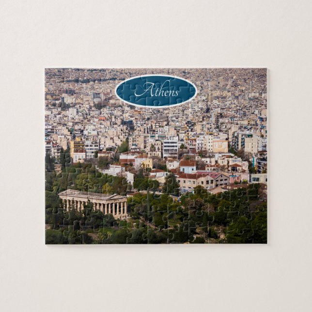 Blick auf Athen Puzzle (Horizontal)