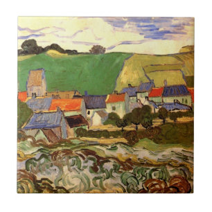 Blick auf Auvers von Vincent van Gogh Fliese