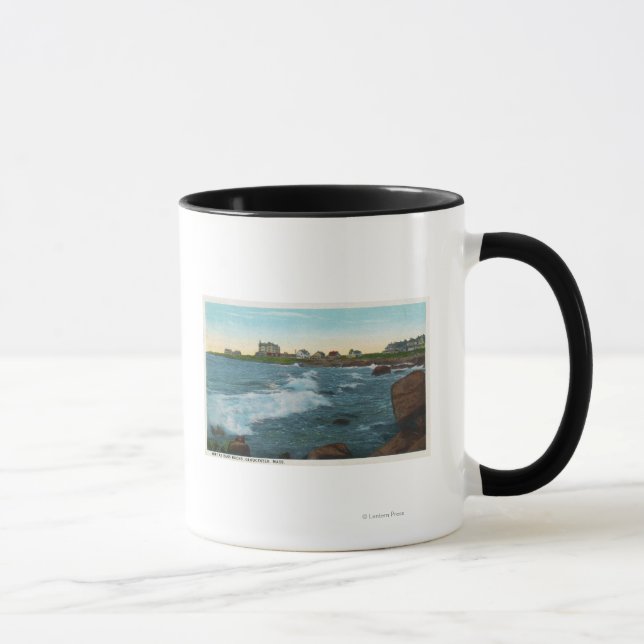 Blick auf Bass Rocks Surf Tasse (Rechts)