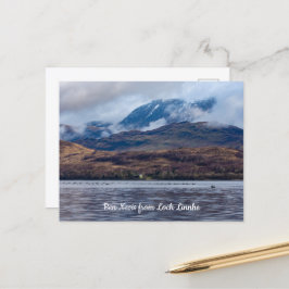 Blick auf Ben Nevis von Loch Linnhe, Schottland Postkarte