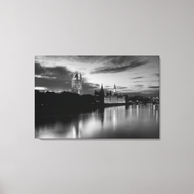Blick auf Big Ben Leinwanddruck (Vorderseite)