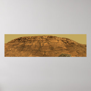 Blick auf Burns Cliff auf Mars Poster