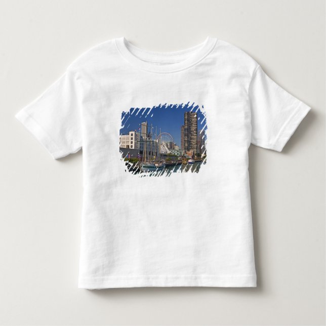 Blick auf Chicagos Marine Pier 2 Kleinkind T-shirt (Vorderseite)
