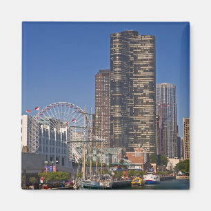 Blick auf Chicagos Marine Pier Magnet