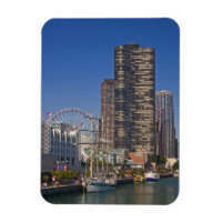 Blick auf Chicagos Marine Pier