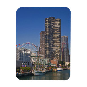 Blick auf Chicagos Marine Pier Magnet