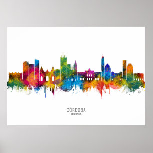 Blick auf Córdoba Argentinien Poster