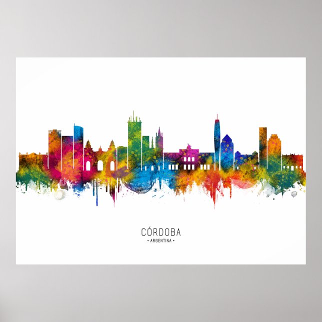 Blick auf Córdoba Argentinien Poster (Vorne)