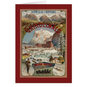 Blick auf das Bärenhotel Werbeplakat